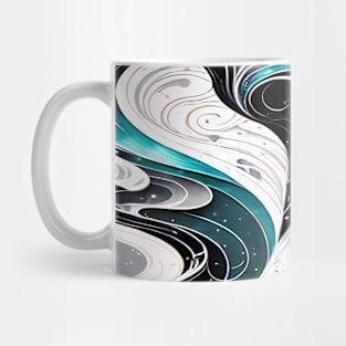 Abstract, Marble, Watercolor, Colorful, Vibrant Colors, Textured Painting, Texture, Gradient, Wave, Fume, Wall Art, Modern Art Mug